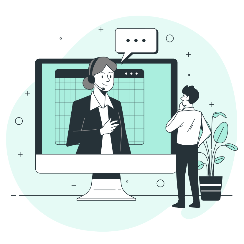 Contact illustration